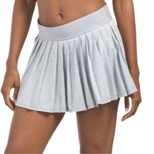 NWT Kyodan Women's Gray Pleated Pull On Tennis Skort size‎ L